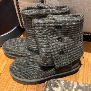 UGGS! Grey woven uggs